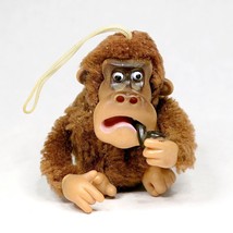 Thumb Sucking Monkey with Pipe Toy Vintage Smoking Ape Novelty Gorilla K... - $49.70