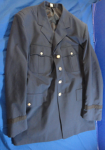 4 BUTTON MENS JACKET COAT UNIFORM DRESS BLUE OFFICER CADET USAF US AIR F... - £51.47 GBP
