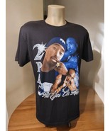 Playerytees Large 2Pac &quot;All Eyes On Me&quot; T Shirt Heavyweight Black Vtg St... - $32.69