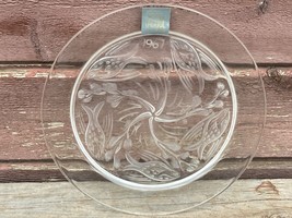 VTG 1967 LALIQUE Limited Edition Annual Christmas Crystal Plate Glass - $39.55