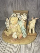 Cherished Teddies Christopher &quot;Old Friends Are The Best Friends&quot; Large Figurine  - £8.37 GBP