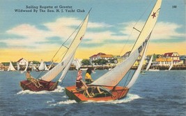 New Jersey Wildwood By The Sea Sailing Regatta  Yacht Club Postcard M40 - £3.93 GBP