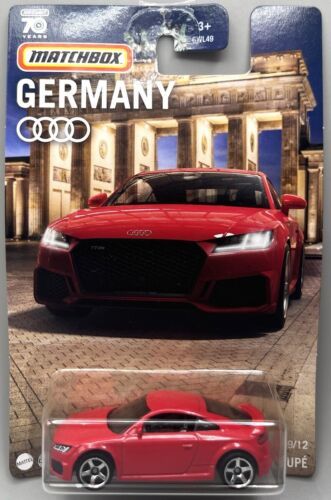 Matchbox Germany 2019 Audi TT RS Coupe Red 09/12 Diecast 1/64 Scale New