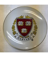 Vtg Harvard University Cooperative Society Veritas Gold Rimmed 8”  Plate - £19.10 GBP