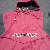Vintage Arizona Cardinals Jacket Large Red Starter NFL Puffer Coat Football - £73.27 GBP