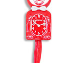 Original Kit Cat Clock Klock in Scarlet Red Rolling Eyes Wagging Tail 15... - £76.42 GBP