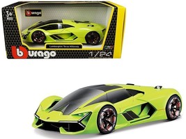Lamborghini Terzo Millennio Lime Green with Black Top and Carbon Accents 1/24 D - £32.36 GBP