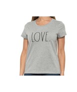 Rae Dunn &quot;LOVE&quot; Women&#39;s Gray T-shirt size S. - £17.25 GBP