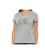 Rae Dunn &quot;LOVE&quot; Women&#39;s Gray T-shirt size S. - $418.86 MXN