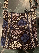 Vera Bradley Blue and White Crossbody Bag Matching Wallet *Pre Owned/Worn* aaa1 - £12.07 GBP