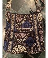 Vera Bradley Blue and White Crossbody Bag Matching Wallet *Pre Owned/Wor... - $20.50 CAD