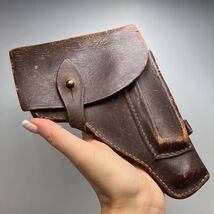 1974 Vintage Military Army Officer Belt Holster for Makarov Pistol Leather - $120.00