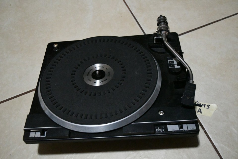 bsr p182 vintage Phonograph Turntable for parts only attic find as is read - $116.10