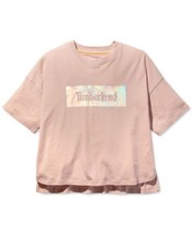 Timberland Womens Diamonds &amp; Pearls Graphic T-Shirt X-Large Cameo Rose - £37.23 GBP