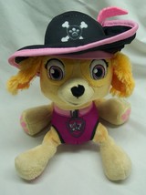 Nick Jr. Paw Patrol Pirate Pups Skye Pink Puppy Dog 7&quot; Plush Stuffed Animal Toy - £11.86 GBP