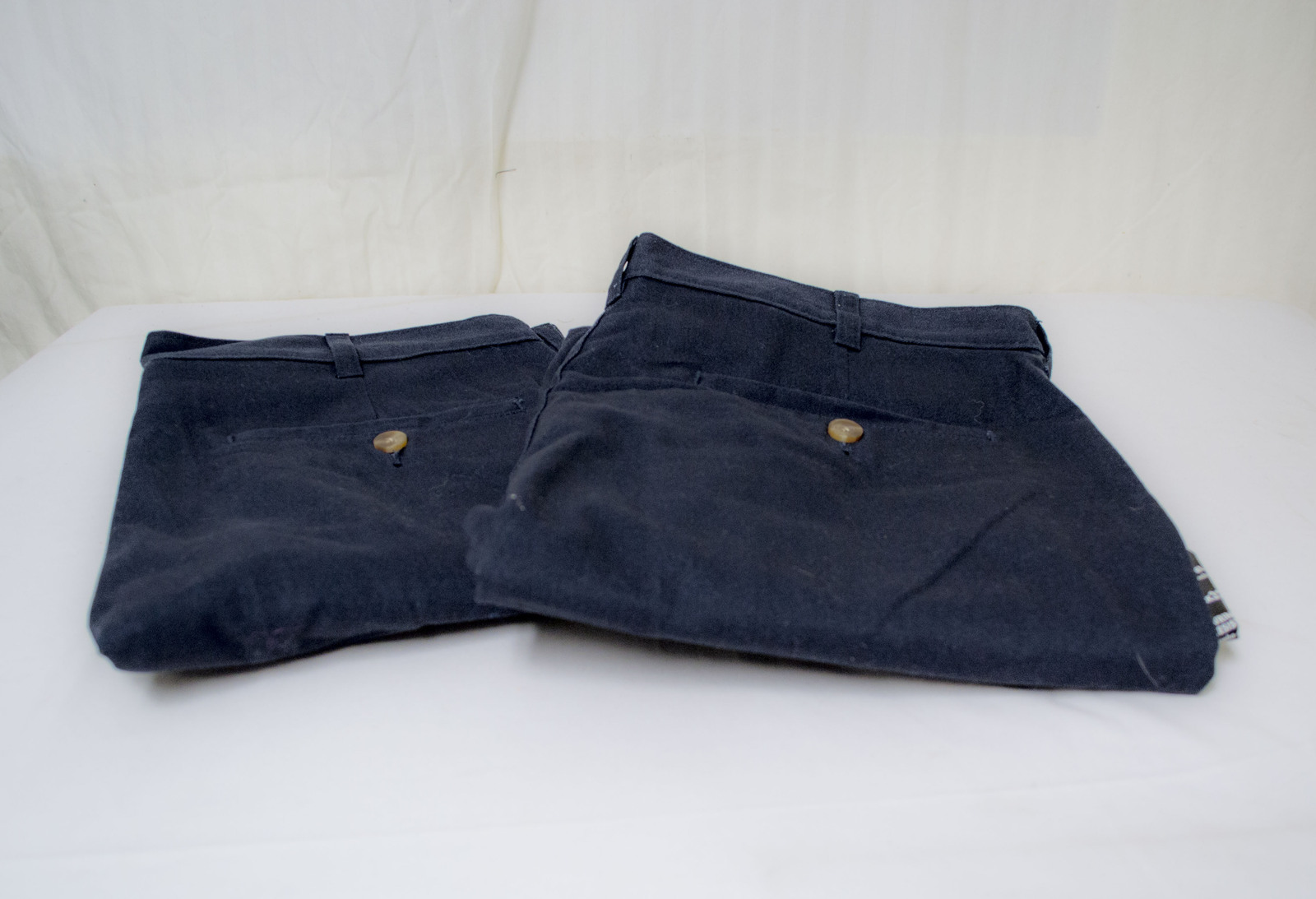 Free Ship 2 Lot of 2 Men's 34'' x 32'' Jeans Men's Plaint Dress Pants Dark Blue - $29.99