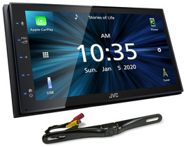 JVC KW-M560BT 6.8&quot; Bluetooth Digital Media Car Play/Android Receiver+Bac... - £326.12 GBP