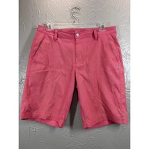 Under Armour Performance Mens Coral Blue Gingham Check Golf 9&quot; Shorts Si... - $19.95