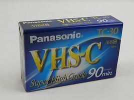 1 Single Panasonic TC-30 VHS-C Super High Grade 90 Min. Tape Ships Quick - £7.52 GBP