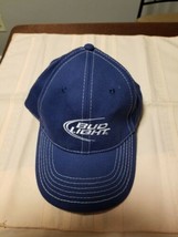 Bud Light Beer Blue Adjustable Strapback Hat, 100% Cotton - £9.81 GBP