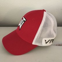 Nike Golf Tiger Woods TW White Red Hat Cap Flex Fit VRS RZN Sponsorship M/L - $13.99