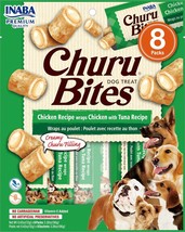 Inaba Dog Churu Bite Chicken Tu Na Wraps 6Ct/3.36Oz - £54.56 GBP