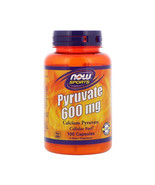 Now Foods Pyruvate Cellular Fuel 600mg, 100 Capsules - $21.99 CAD