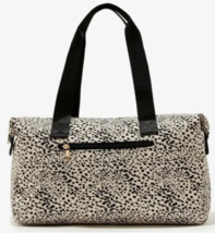 Mali &amp; Lili Weekender Bag - Cream and Black Leopard Print - $29.95