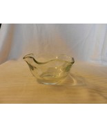 Wave Shaped Clear Glass Dip or Ice Cream Bowl 2.5&quot; Tall x 5.25&quot; - $40.00