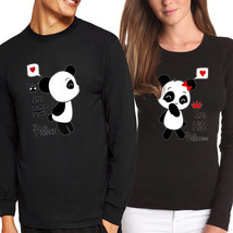 Nwt Panda Princess / Prince Couple Matching Valentine&#39;s Day Long Sleeve T-SHIRT - £11.98 GBP