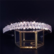 2021New  Crystal Vintage Royal Queen Tiaras and Crowns Pageant Prom Diadem Hair  - £21.91 GBP