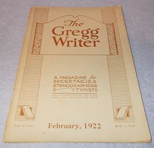 Gregg Writer Magazine for Typists February 1922 Remington Underwood - £4.66 GBP