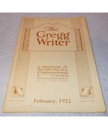 Gregg Writer Magazine for Typists February 1922 Remington Underwood - $5.95