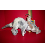 Toy Gift Gray Dinosaur Plush Kids Stuff Prehistoric Soft Body Stuffed An... - $14.24