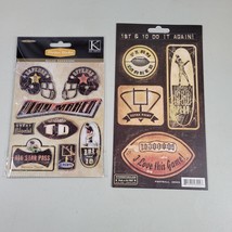 Football Scrapbook Stickers K &amp; Company and Retro Active New Sealed - $9.97