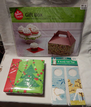 Christmas Mix Lot Napkins 40ea Gift Box 5.75&quot;x 8&quot;x8.75&quot; 4ea Bottle Gift ... - £0.00 GBP