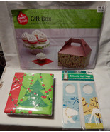Christmas Mix Lot Napkins 40ea Gift Box 5.75&quot;x 8&quot;x8.75&quot; 4ea Bottle Gift ... - $0.00 CAD