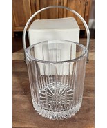 NEW Mikasa Arctic Lights 5 7/8&quot; Ice Bucket w/ Handle Barware Heavy Icebu... - $55.78 CAD