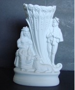 Portmeirion Parian Ware Shepherd &amp; Shepherdess Cornucopia Vase, The Brit... - $12.99
