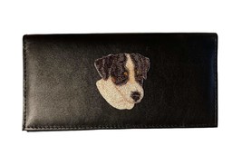 New Jack Russell Terrier Design Leather Checkbook Cover - £17.34 GBP