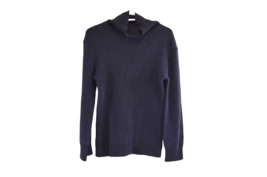 KL Jaydee Sportswear Women Navy Cowl Neck Long Sleeve Knit Sweater 23.25&quot; Length - £18.99 GBP