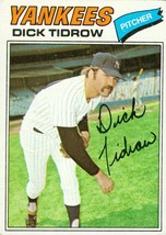 1977 Topps Yankees Burger King Dick Tidrow 9 VG - £0.78 GBP
