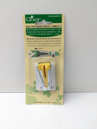 Clover BIAS TAPE MAKER 12mm 1/2" #464/12 Create Your Own Bias Tape Free Shipping - £7.77 GBP