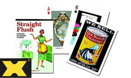 Straight Flush (Water Closet, Toilet) Vintage Ad Art Playing Cards Piatnik - £7.49 GBP