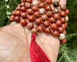 8 mm Rnd 108+1 Beads Original RED JASPER Jaap Rosary Japa Mala Energized - $29.39