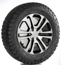 Chevy Silverado 20&quot; Split Spoke Machine Black Replica Wheels Rims BFG AT Tires - £2,096.31 GBP