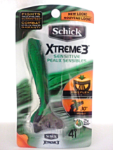 New Men&#39;s Schick Xtreme 3 Sensitive Disposable Pivot Razors 3 Blades (4 Pack)  - £4.79 GBP