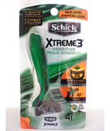 New Men&#39;s Schick Xtreme 3 Sensitive Disposable Pivot Razors 3 Blades (4 ... - $8.22 CAD