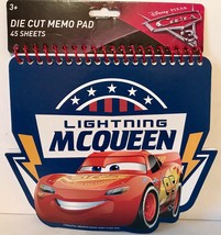 Disney Pixar Cars 3 Die Cut Memo Pad Lightening McQueen ~ New - Party Favor - $4.32