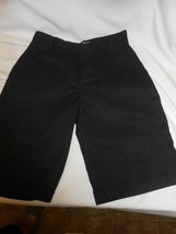  Boys sz 26 10 Chino blue crown black pin striped casual or dress shorts nwot - £9.99 GBP